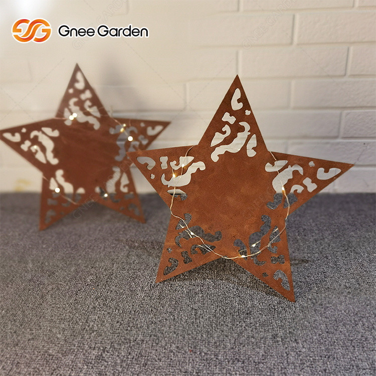Corten Steel Rush Metal Laser Cutting Crafts Corten Steel Garden Ornament