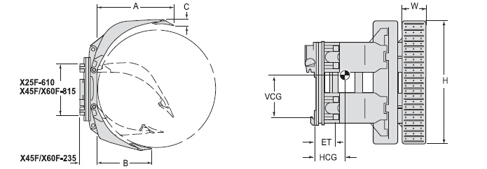 Excellent quality tire tyre clamps for lift truck