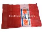 Printed Leno Woven Mesh Bags Knitted Net Bags For Onion Packing