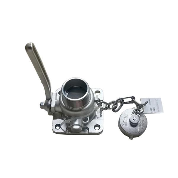 Buy cheap ISO Tank Container Spare Parts and Accessories 1.5'' BSP Air Inlet Ball Valve with Temperature Gauge from wholesalers