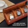 Buy cheap Watch Travel Case, Watch Roll for 3 Watches,Premium Faux Leather, Gift-box packaging【Brown】 from wholesalers