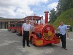 Big Trackless Sightseeing Train Amusement Equipment 42 Seats 28 Km/h