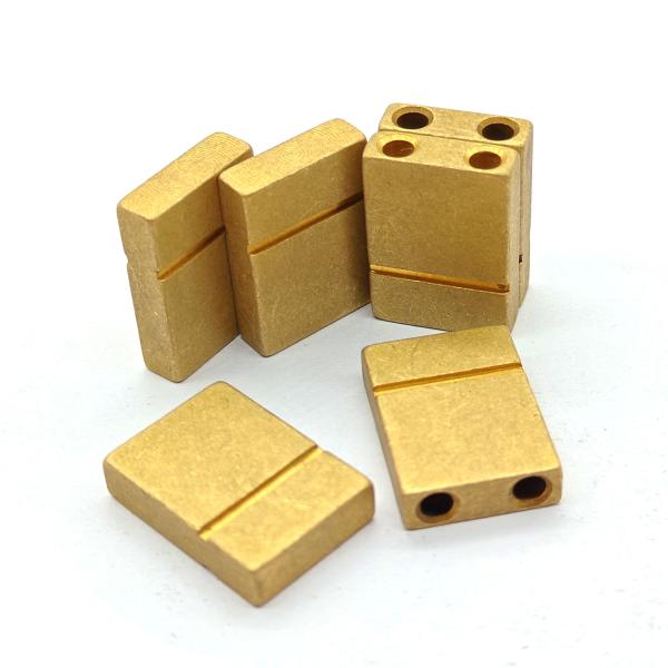 Buy cheap Square CNC Brass Parts H59 H62 Brass CNC Turning Parts Micro Machining from wholesalers