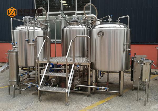 Quality Plc Control Craft Beer Brewing Equipment , Commercial Beer Distillery Equipment for sale
