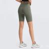 Buy cheap Sealed High Waist Gym 220gsm Active Yoga Shorts With Drop In Side Phone Pockets from wholesalers