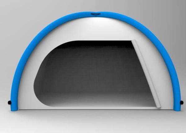 Buy cheap Silver Coated Outdoor Inflatable Camping Tents 190T Blue Blow Up Pop Up Tent from wholesalers