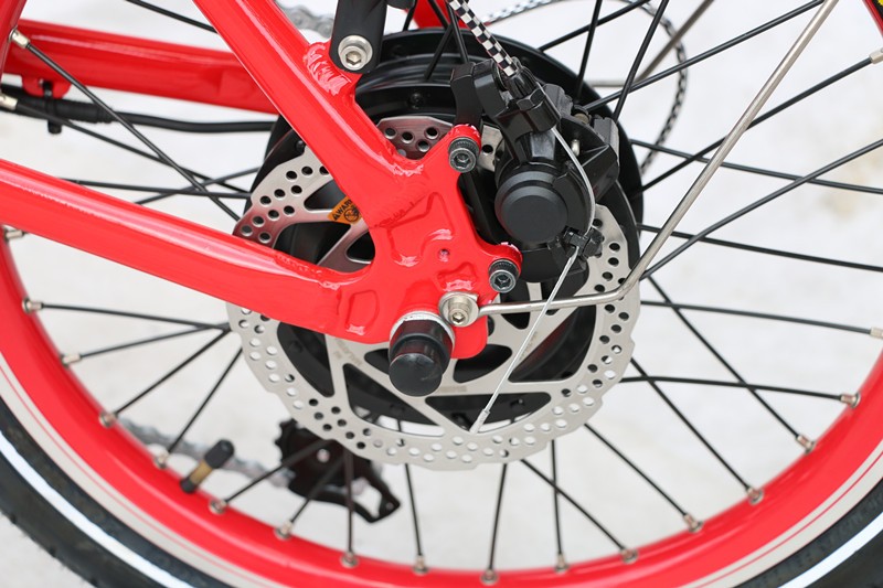 Aluminum Alloy 20 Inch Folding Electric Bike With 250W 8fun Motor Lithium Battery