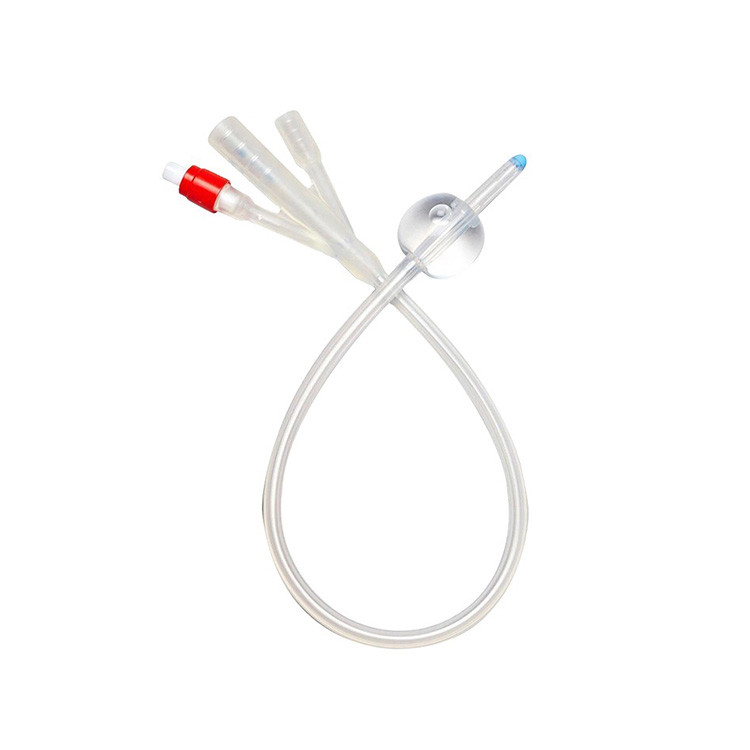 2 Ways 16 Fr 24Fr Silicone Rubber Latex Foley Catheter Medical Tube Balloon CE ISO