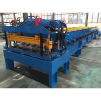 Buy cheap Galvanized Steel Steel Tile Roll Forming Machine 0.4-0.6mm Thickness product