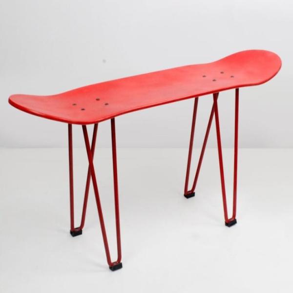 Buy cheap YOBANG New skateboard coffee stool table chair Iron leg funny furniture OEM sale from wholesalers