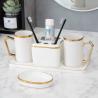 Buy cheap Toothpaste Toothbrush Holder Ceramic Bathroom Set Mouthwash Cup Liquid Soap Dish Dispenser from wholesalers