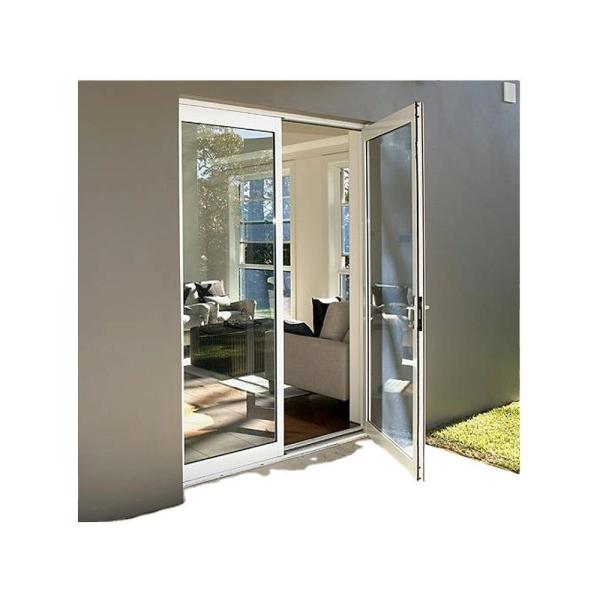 Custom High Wind Resistance Double Glass Aluminum Alloy Casement Doors for Home
