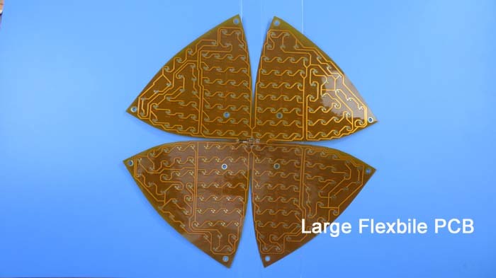 Large FPC (Flexible Printed Circuit PCB) Built on Polyimide with Yellow Coating and Immersion Gold for LED Lighting