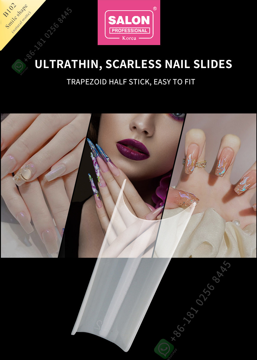 Professional ABS Full Cover Gel Artificial Nail Long Square Press On Nails For Perfect Nails Extensions