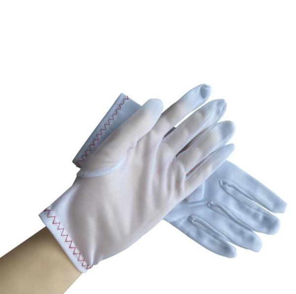 Buy cheap Cleanroom Inspection Nylon Tricot Gloves Lightweight Dust Free Size M / L from wholesalers