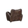 Buy cheap 35'' Vintage Cigar Leather Leisure Armchair With brass nail heads handworkcraft from wholesalers