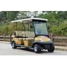 Buy cheap 4 Wheel Drive 6 Seat Electric Golf Cars With Golden Color / Electrical Golf Buggy from wholesalers
