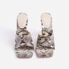 Buy cheap Janbal 10cm Women'S High Heel Slippers Faux Snake Print Open Toe from wholesalers