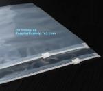 slider pvc vinyl hanger bag, vinyl PVC bags with slider zipper, OEM clear