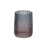 Buy cheap 2 Tone Glass Washroom Accessories Set Vertical Stripe Blue Pink Dual Color Refillable Lotion Pump from wholesalers