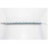 Buy cheap Sterling Silver Created Blue Topaz Clear CZ Diamonds Tennis Bracelet(B02BLUE) from wholesalers