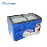 Buy cheap 2m Length Ice Cream Display Freezer Showcase Energy Saving Clear Glass Cabinet from wholesalers