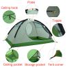 Buy cheap Outdoor Travel Waterproof Tent Tarps Aluminum Pole 4 Season 2 Person Green Camping Tent from wholesalers