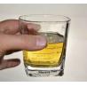 Buy cheap Set Of Four Square 240ml Fancy Whiskey Glass With Decal from wholesalers