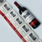 Custom Glossy Rolled Wine Label Sticker Bottle Printing Self Adhesive