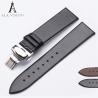 Buy cheap ALK Leather Watch Band Bracelet Strap Butterfly Deployant Clasp Buckle Watchband 14mm 16mm 18mm 20mm 22mm Metal Buckle from wholesalers
