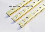 Curved Shine Gold Aluminium Tile Edge Trim 10mm x 2.44m / 2.5m / 2.6m