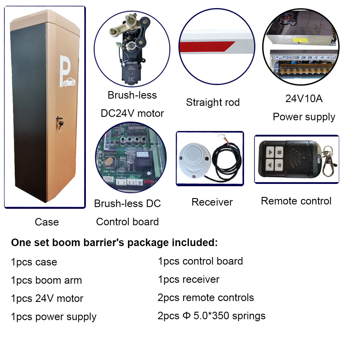 Automatic Boom Barrier Gate For Parking Lot Waterproof Weatherproof
