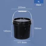 Reusable Sealing 5 Gallon Translucent Bucket PP Plastic Food Safe Oem