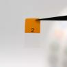 Buy cheap 10*20-10mm Adhesive Cable Labels Multicolor Matte Translucent Water Resistant Vinyl Cable Label from wholesalers