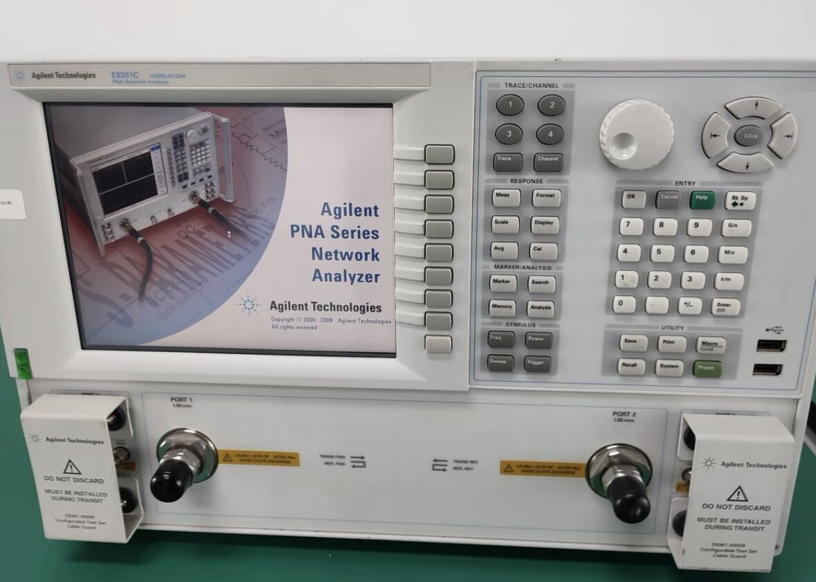 Used Agilent E8361C PNA Network Analyzer 10 MHz To 67GHz Multipurpose Test