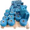 Buy cheap Blue Color Polyurethane Coating Wheels Customized Heavy Duty Industrial Wheels from wholesalers