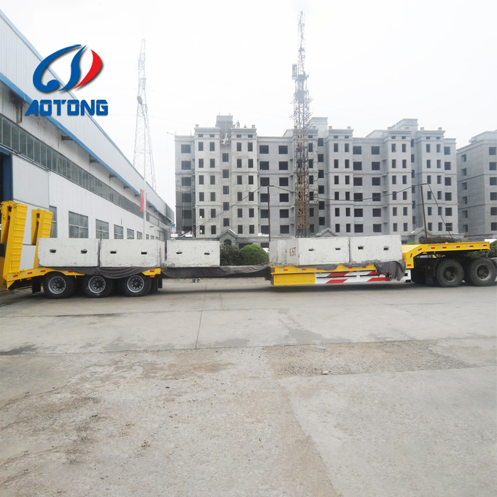 3 Axle Extendable Low Bed Semi/Truck Trailers with 11.00r20 12r22.5 315 385 Tires