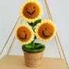 Buy cheap New Creative Luxury Handmade Crochet Knitting Plants Flowers Handicraft Home Decorations Crochet Flower from wholesalers