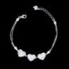 Buy cheap Little Cross Shape Personalized 925 Silver Cubic Zirconia Bracelet Minimalist Style from wholesalers