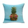 Buy cheap Cotton Line Decorative Square Throw Pillow Covers Set Cushion Case for Sofa Bedroom Car Pineapple Pillowcases 18 x 18 In from wholesalers