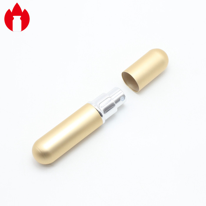 5ml Golden Perfume Borosilicate Glass Spray Vial With Pump