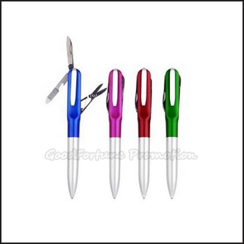 Buy cheap Hot Sale Promotional printed logo tool set nail file scissors ballpoint pen knife gift from wholesalers