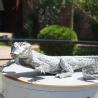 Buy cheap Cast Polished Stainless Steel Crocodile Decoration Sculpture from wholesalers