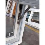 Egress White Vinyl UPVC Hopper Window Windproof Customized Temperd Glass