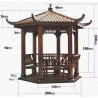 Buy cheap Garden Designs 4M Chinese Wood Gazebo Pagoda Building Outdoor Backyard from wholesalers