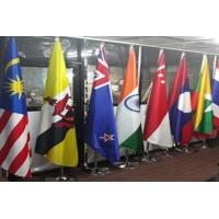 Buy cheap No Collar Free Standing Flagpole , Indoor Flag Pole Stability For Enterprise product