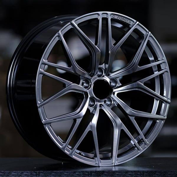 FORGED Concave T6061 Gun ash 5x108 5x112 5x114.3 5x120 piece car alloy wheels 18