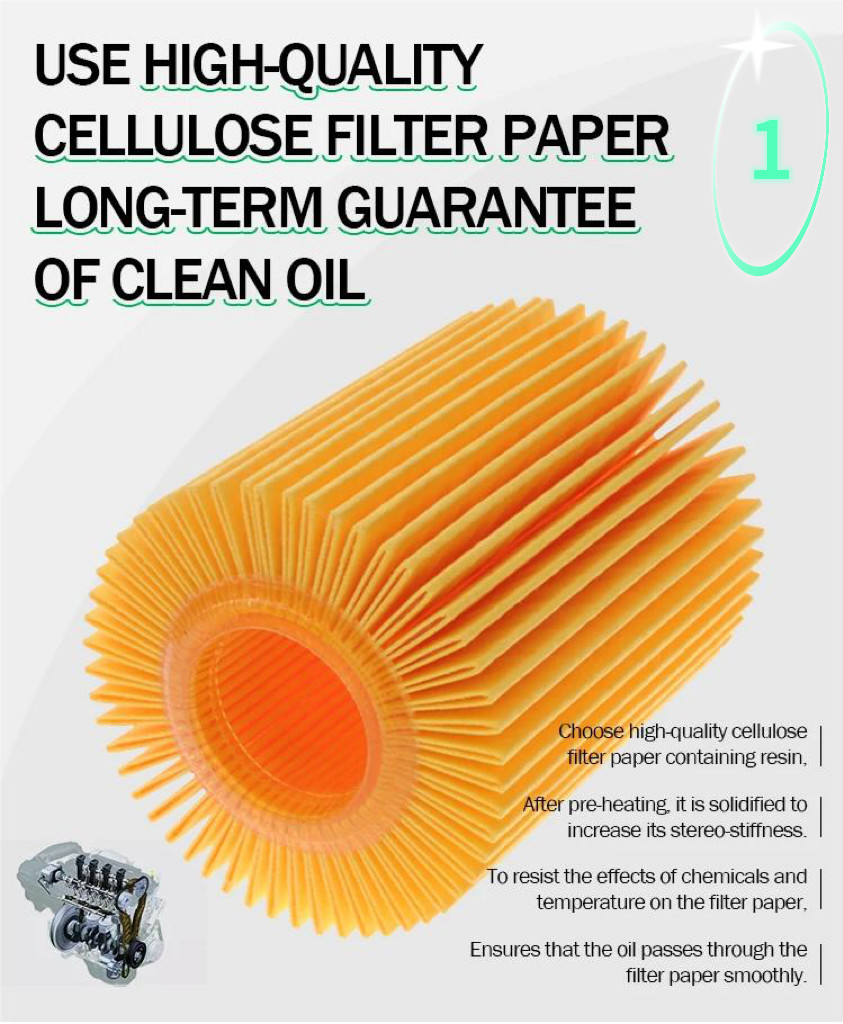 OEM030115561Q Car Oil Filters Spin On Design For Cleaning