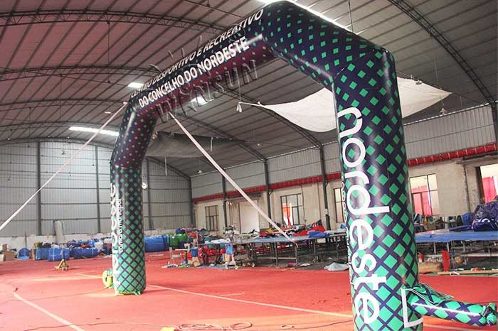Durable Inflatable Advertising Arch Custom Logo Service Support