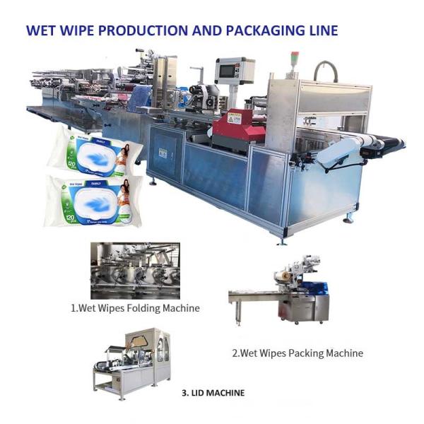 PLC Control 5 Slitting Lane Wipe Making Machine With 1 Year Warranty